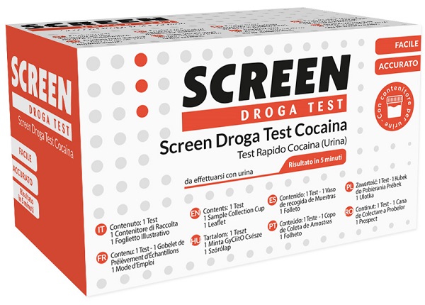 TEST DROGA SCREEN RILEVAZIONE COCAINA NELL'URINA - fitfarma.it