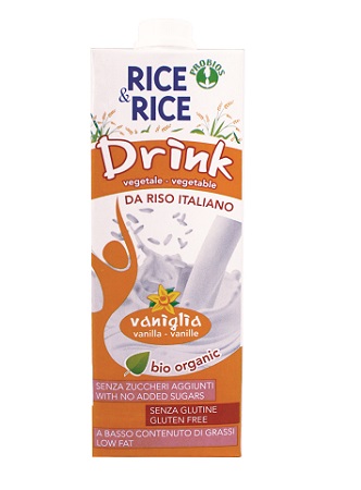 RICE&RICE BEVANDA DI RISO ALLA VANIGLIA 1 LITRO - fitfarma.it