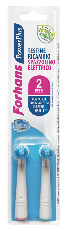 FORHANS POWER PLUS TESTINA 2 PEZZI RICAMBIO - fitfarma.it