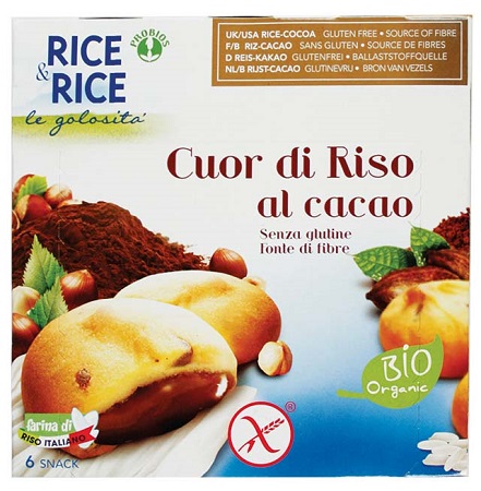 RICE&RICE CUOR DI RISO AL CACAO 6 X 33 G - fitfarma.it
