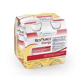 RESOURCE ENERGY VANIGLIA 4 BOTTIGLIE 200 ML NUOVO PACKAGING - fitfarma.it