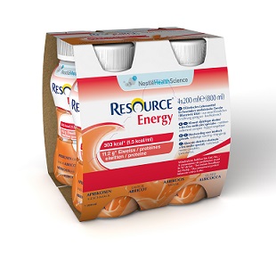 RESOURCE ENERGY ALBICOCCA 4 BOTTIGLIE 200 ML - fitfarma.it