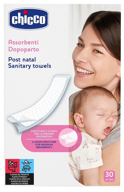 CHICCO ASSORBENTI PROTECTION POSTPARTO 30 PEZZI - fitfarma.it