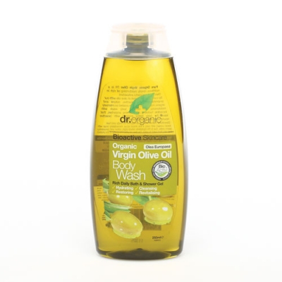 DR ORGANIC VIRGIN OLIVE OIL OLIO DI OLIVA BODY WASH DETERGENTE CORPO 250 ML - fitfarma.it