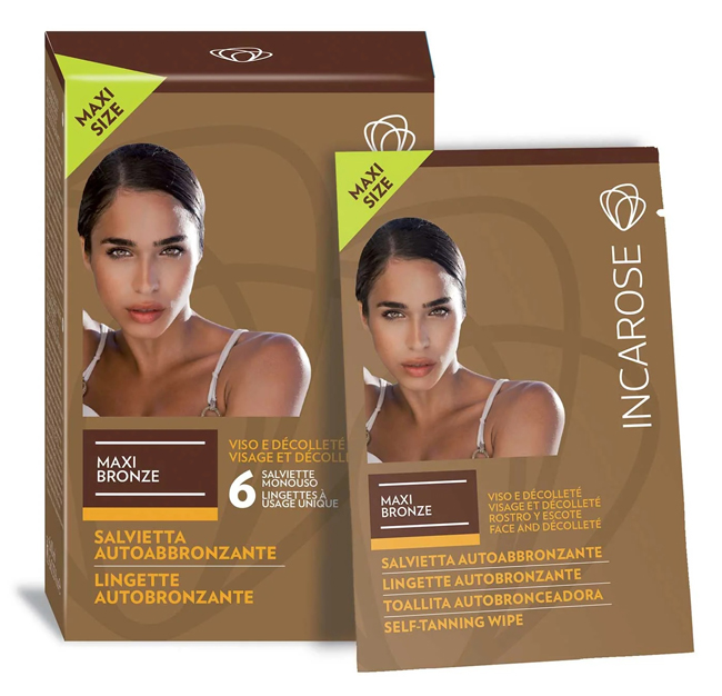 INCAROSE MAXI BRONZE 6 SALVIETTE VEG* - fitfarma.it