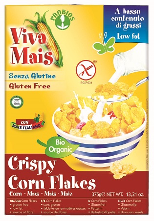 VIVA MAIS CRISPY CORN FLAKES 375 G - fitfarma.it