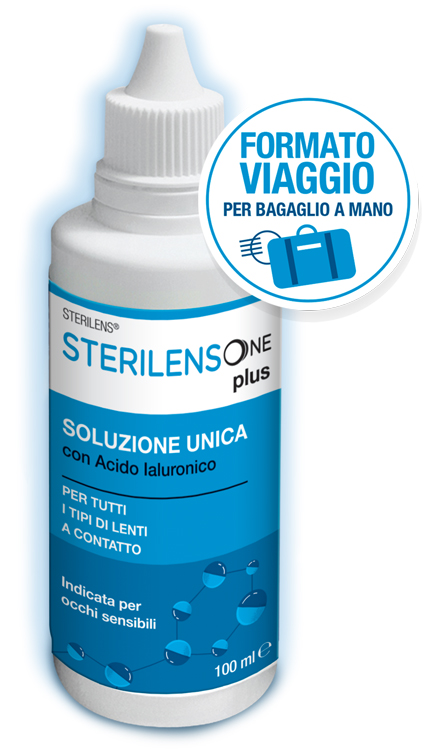 SOLUZIONE UNICA STERILENS ONE PLUS CON ACIDO IALURONICO 100 ML - fitfarma.it