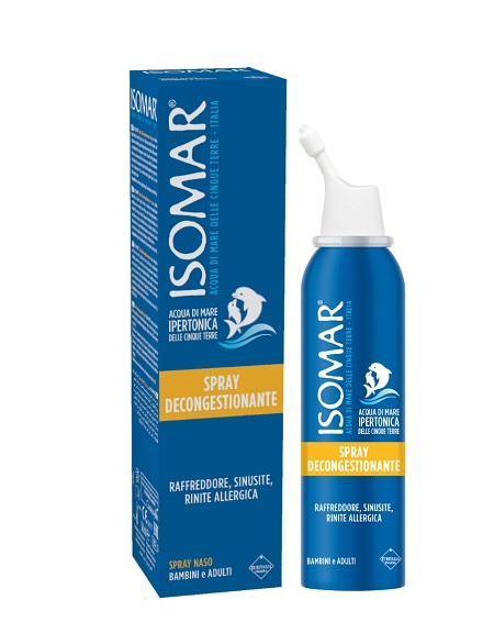 ISOMAR NASO CHIUSO SOLUZIONE ACQUA DI MARE IPERTONICA PER DECONGESTIONE NASO CHIUSO 50 ML - fitfarma.it