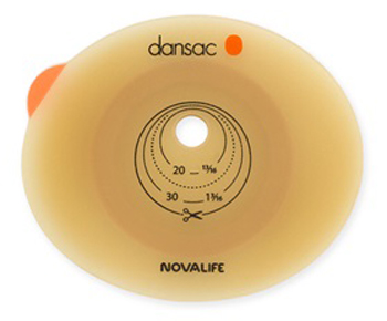 PLACCA PER COLO ILEO ED UROSTOMIA DANSAC NOVALIFE2 55MM RITAGLIABILE 10-47 - fitfarma.it