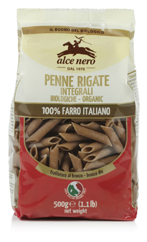 PENNE 100% FARRO INTEGRALE BIO 500 G - fitfarma.it