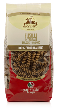 FUSILLI 100% FARRO INTEGRALE BIO 500 G - fitfarma.it