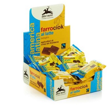 BISCOTTO DI FARRO E CIOCCOLATO AL LATTE BIO FAIRTRADE 28 G - fitfarma.it