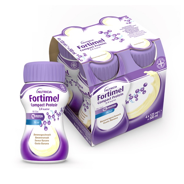 FORTIMEL COMPACT PROTEIN BANANA 4 X 125 ML - fitfarma.it