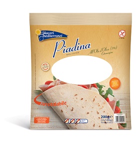 PIACERI MEDITERRANEI PIADINA OLIO D'OLIVA 200 GRAMMI - fitfarma.it