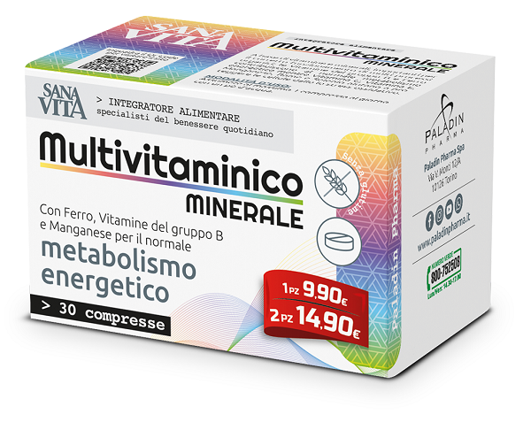 SANAVITA MULTIVITAMINICO MINERALE 30 COMPRESSE - fitfarma.it