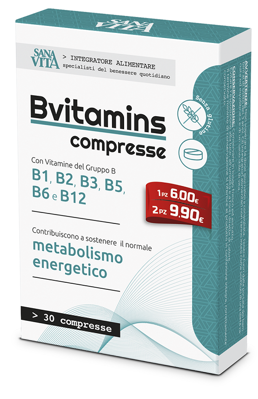 SANAVITA B-VITAMINS 30 COMPRESSE - fitfarma.it