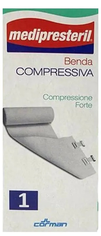 BENDA MEDIPRESTERIL COMPRESSIONE FORTE M4,5X10CM TESI - fitfarma.it