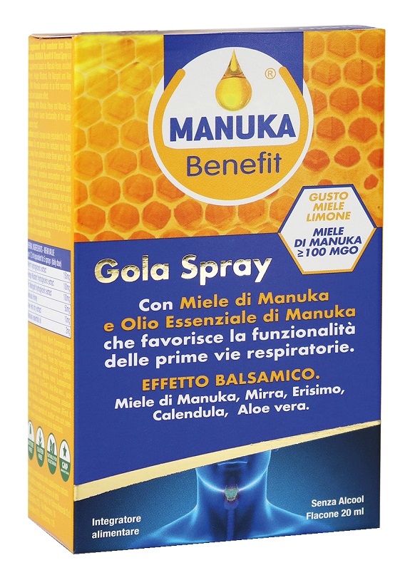 MANUKA BENEFIT GOLA SPRAY 20 ML - fitfarma.it