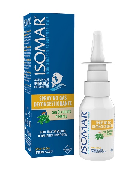 ISOMAR SOLUZIONE ACQUA MARE NASO IPERTONICA NASO SPRAY DECONGESTIONANTE 30 ML - fitfarma.it