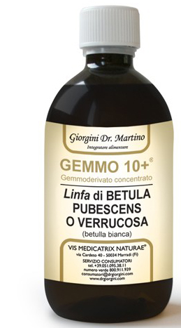 GEMMO 10+ BETULLA B LINFA 500 ML LIQUIDO ANALCOLICO - fitfarma.it