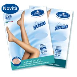 SAUBER CALZA AUTOREGGENTE 140 DENARI MAGLIA MICRORETE NEUTRO BEIGE 3 LINEA CLASSICA - fitfarma.it