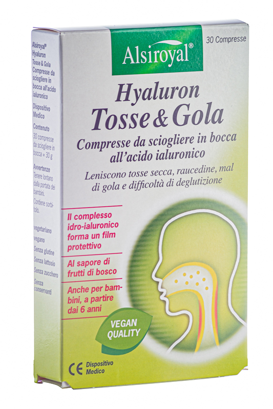 HYALURON TOSSE & GOLA 30 COMPRESSE N - fitfarma.it