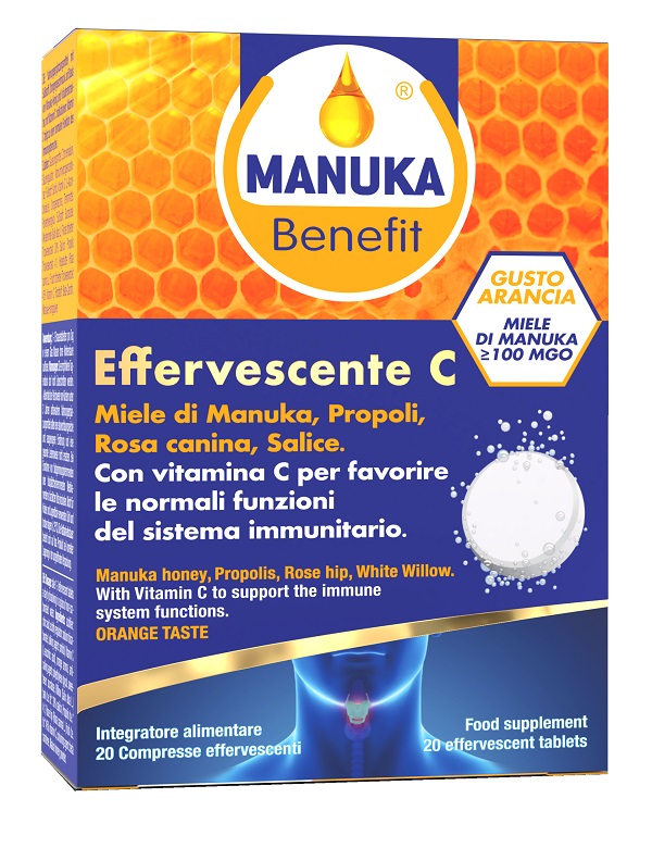 MANUKA BENEFIT EFFERVESCENTE C 20 COMPRESSE - fitfarma.it