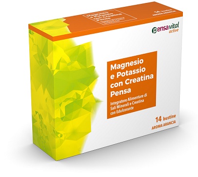 MAGNESIO E POTASSIO CON CREATINA ARANCIA PENSA 14 BUSTINE - fitfarma.it