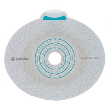 PLACCA PER UROSTOMIA COLOSTOMIA ILEOSTOMIA SENSURA MIO CLICK SISTEMA A DUE PEZZI FLANGIA 70 MM FORO RITAGLIABILE 10-65 MM 5 PEZZI - fitfarma.it