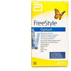 STRISCE MISURAZIONE GLICEMIA FREESTYLE OPTIUM TEST STRIPS 50 PEZZI SENZA CALIBRAZIONE - fitfarma.it