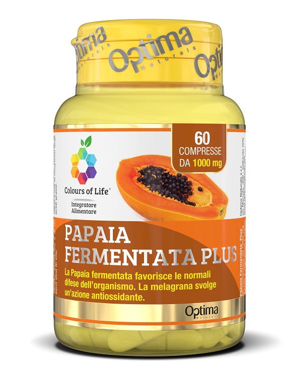 COLOURS OF LIFE FERMENTA PAPAIA PLUS 60 COMPRESSE 1000 MG - fitfarma.it