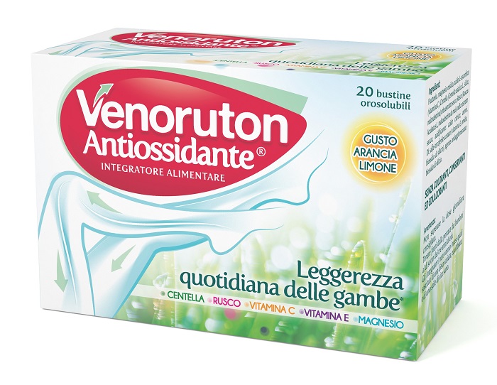 VENORUTON ANTIOSSIDANTE 20 BUSTINE OROSOLUBILI MONODOSE - fitfarma.it