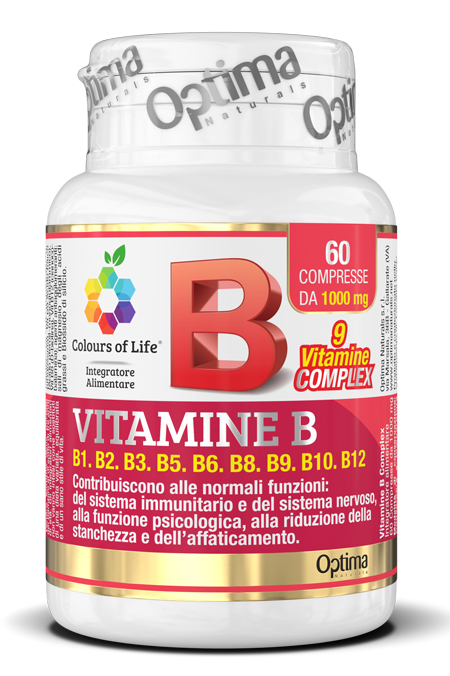 COLOURS OF LIFE VITAMINE B COMPLEX 60 COMPRESSE 1000 MG - fitfarma.it