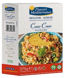 PIACERI MEDITERRANEI COUS COUS DI MAIS 375 G - fitfarma.it