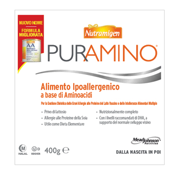 NUTRAMIGEN PURAMINO BARATTOLO 400 G - fitfarma.it