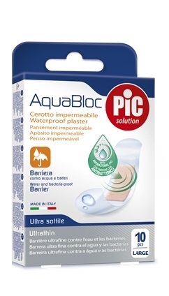 CEROTTO PIC AQUABLOC 25X72MM ANTIBATTERICO 10 PEZZI - fitfarma.it
