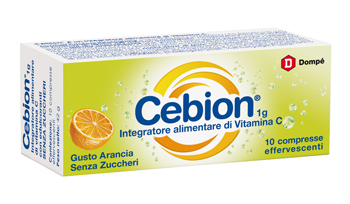 CEBION EFFERVESCENTE VIT C SENZA ZUCCHERO 10 COMPRESSE - fitfarma.it