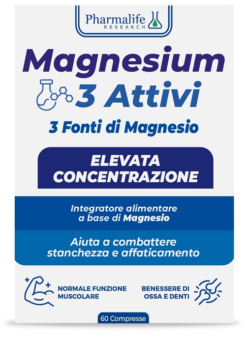 MAGNESIUM 3 ATTIVI 60 COMPRESSE - fitfarma.it