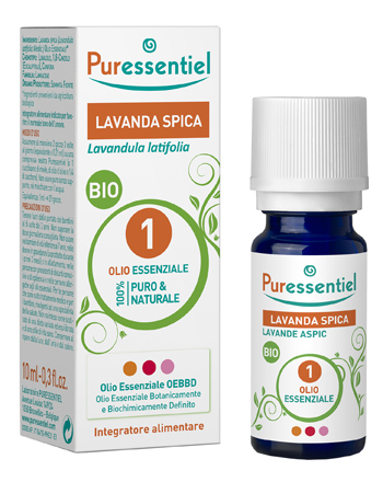PURESSENTIEL LAVANDA SPICA OLIO ESSENZIALE BIO 10 ML - fitfarma.it
