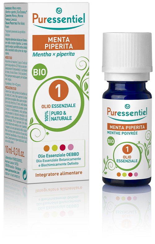 PURESSENTIEL MENTA PIPERITA OLIO ESSENZIALE BIO 10 ML - fitfarma.it