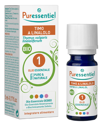 PURESSENTIEL TIMO A LINALOLO OLIO ESSENZIALE BIO 5 ML - fitfarma.it