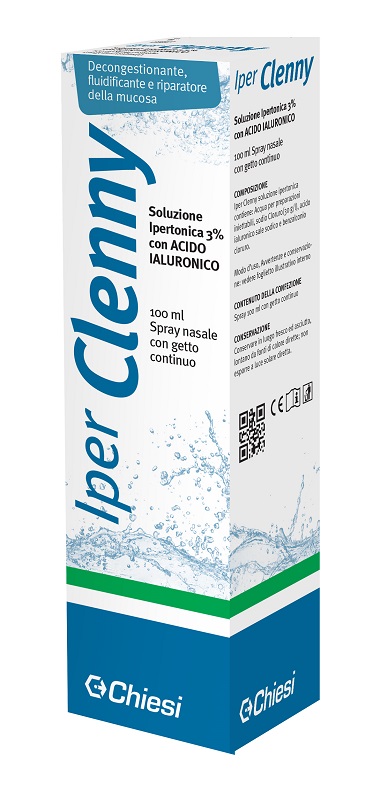 IPER CLENNY SPRAY NASALE EROGAZIONE CONTINUA SOLUZIONE IPERTONICA CON ACIDO IALURONICO 100 ML - fitfarma.it