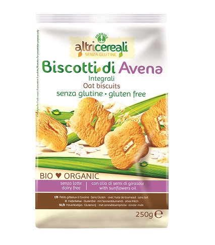 ALTRICEREALI BISCOTTI ALL'AVENA INTEGRALI 250 G - fitfarma.it