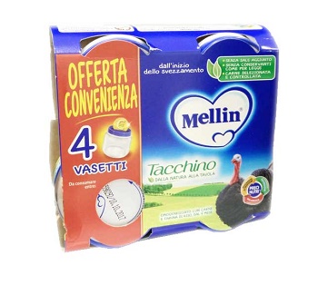 MELLIN OMOGENEIZZATO TACCHINO 4X80 G - fitfarma.it