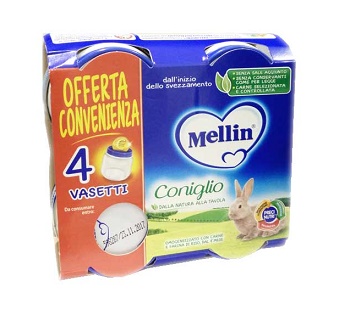 MELLIN OMOGENEIZZATO CONIGLIO 4X80 G - fitfarma.it