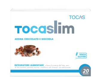 TOCASLIM CREMA DI CIOCCOLATO E NOCCIOLA 20 BUSTE DA 18 G - fitfarma.it