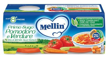 MELLIN PRIMO SUGO POMODORO E VERDURE 2 VASETTI DA 80 G - fitfarma.it