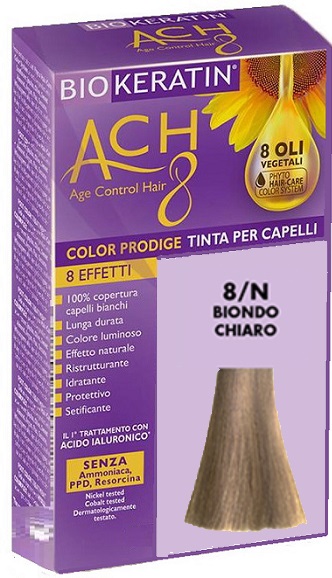 BIOKERATIN ACH8 COLOR PRODIGE 8/N BIONDO CHIARO - fitfarma.it