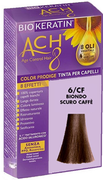 BIOKERATIN ACH8 COLOR PRODIGE 6/CF BIONDO SCURO CAFFE' - fitfarma.it