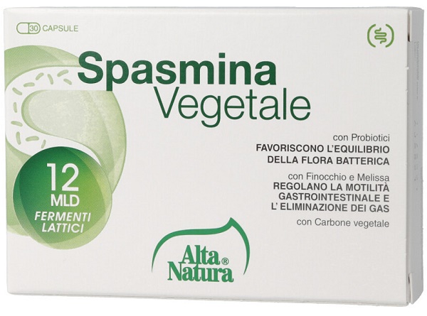 SPASMINA VEGETALE 30 OPERCOLI 500 MG - fitfarma.it